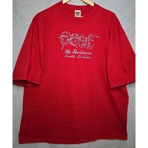 Mt Rushmore TSC Western T-Shirt Heavy Weight, Men's Sz XXL, Red